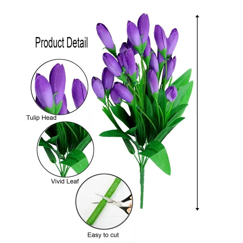 Vibrant Faux Flowers (Purple) Long-Lasting Beauty media 7