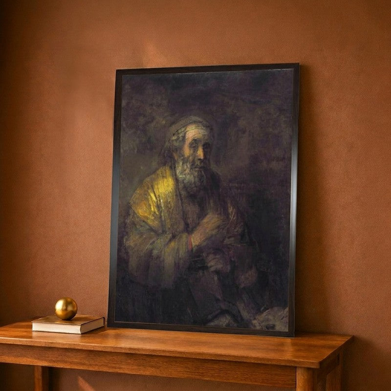 Homer Dictating To A Clerk 1663 Canvas Wall Painting - 9 x 12 Inches