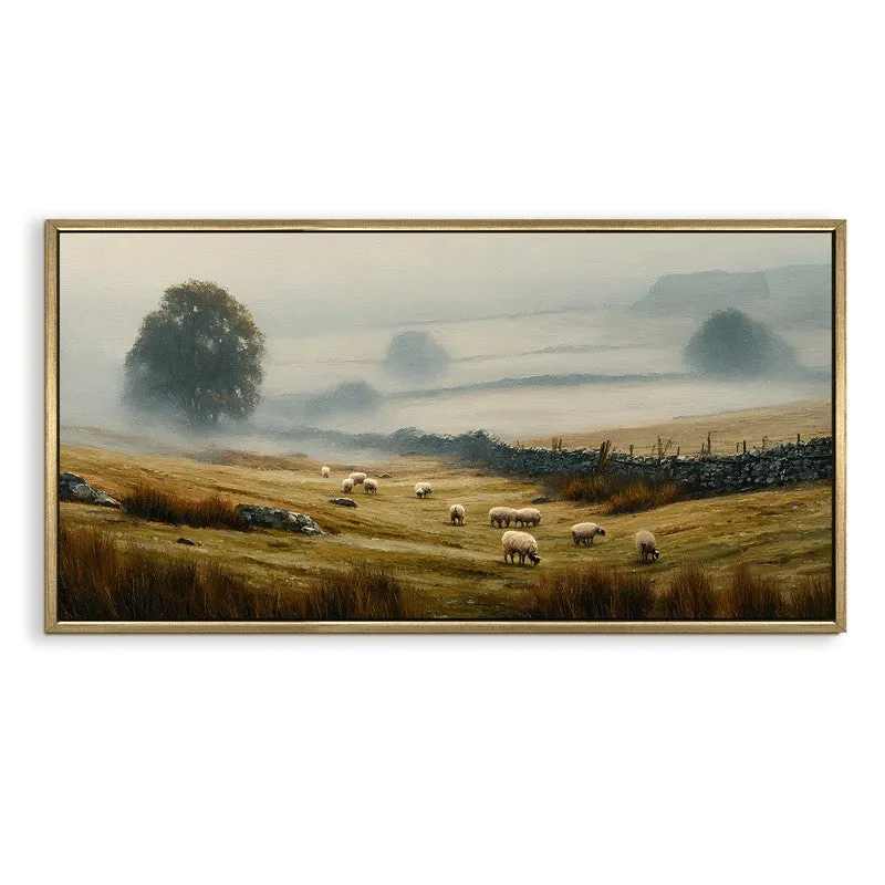 Classic Misty Pastoral Landscape Wall Art media 4