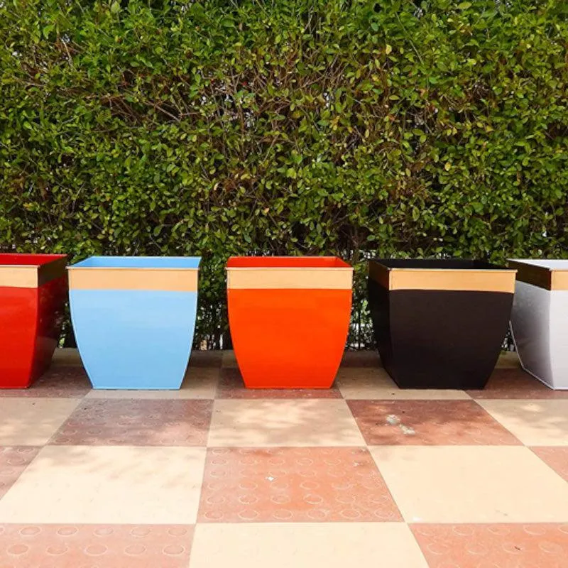 Yula Goldo Planter (Multicolor) - Set Of Five media 4