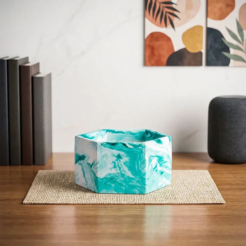 Mixona Concrete Planter - Green media 1
