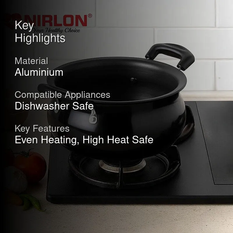 Nirlon Hard Anodized Handi - 1400 mL/6 Inches media 2