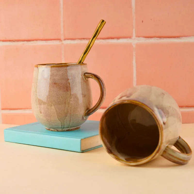 Blaina Ceramic Coffee Mug (350 mL) - Beige media 4