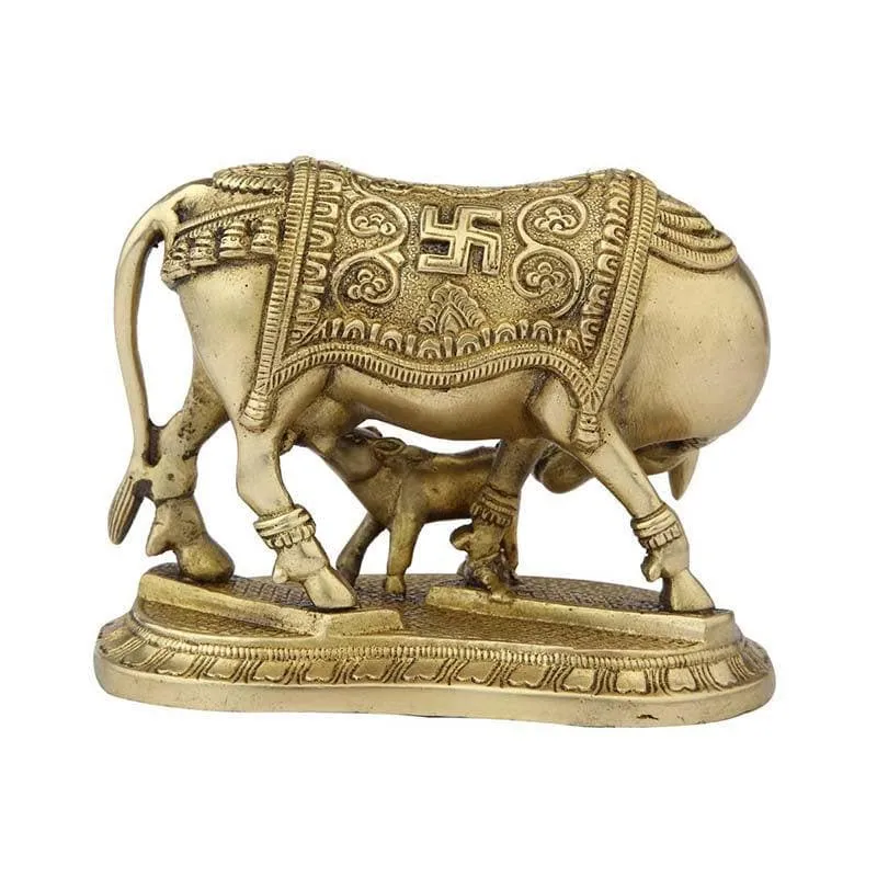 Kamdhenu Idol- Brass media 4