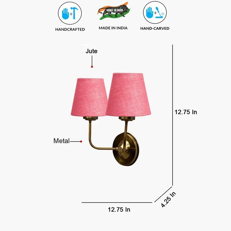 Lumoire Duo Cone Metal Wall Lamp - Pink media 8