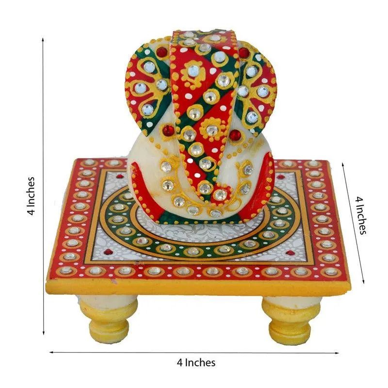 Vaira Ganesha On Marble Chowki media 5