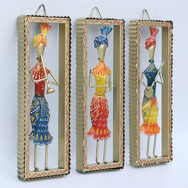 Turbaned Tribe Iron Wall Accent - Set Of Three media 5