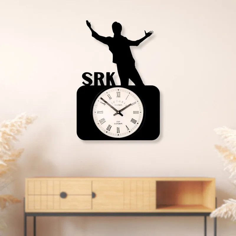 SRK Steel Analog Wall Clock - Black media 3