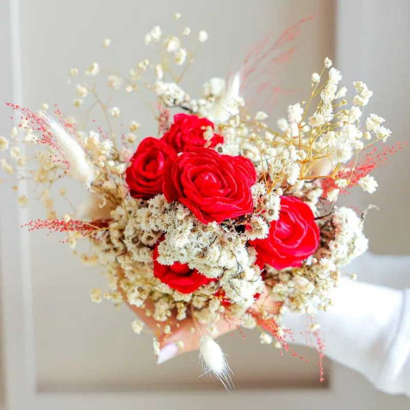 Lovey Dovey Naturally Dried Multi Flower Floral Bunch media 3