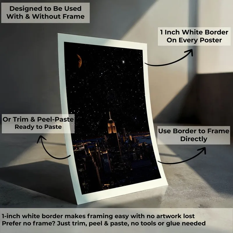 Midnight Skyline Wall Poster media 10