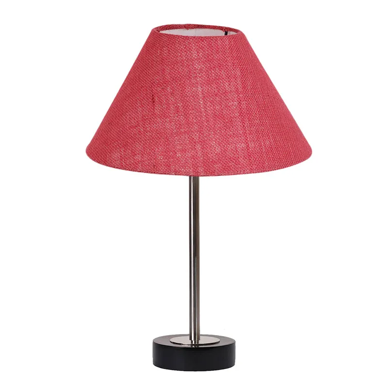Sienna II Rodin Wooden Table Lamp - Pink,Silver,Black media 4