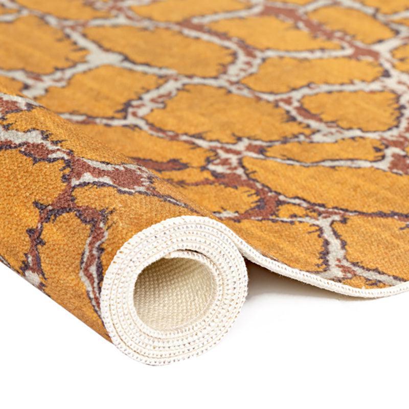 Ailin Abstract Polyester Anti-Skid Carpet - Yellow media 6