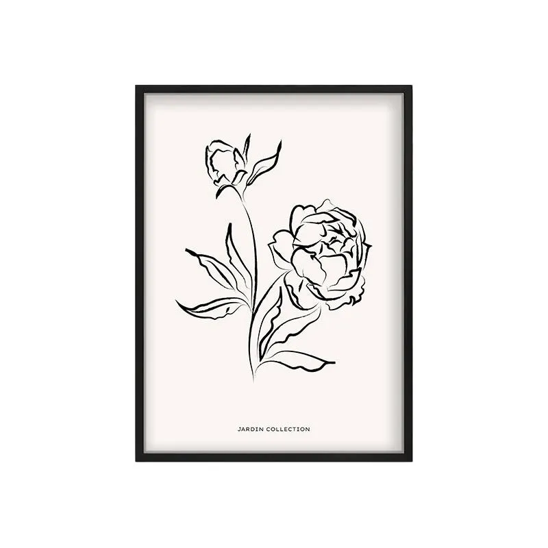Petalum Canvas Wall Painting With Black Frame media 3