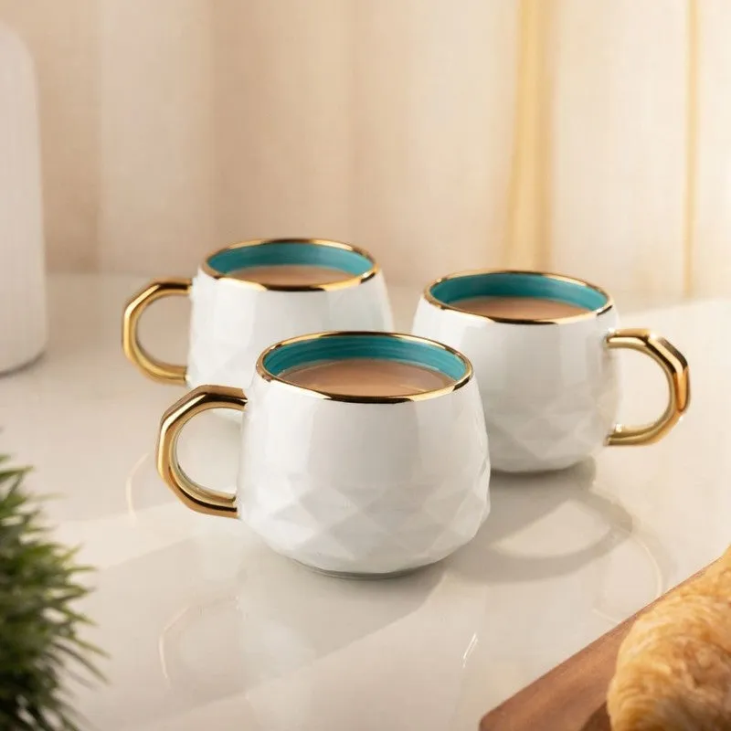 LuxeSip Porcelain Tea Cup (200 mL Each) - Set Of Six media 7