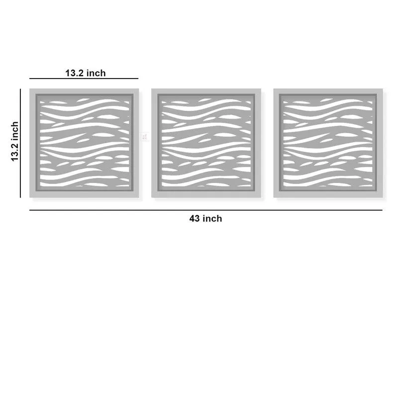 Meadow Wall Mirror With Wooden Frame (Dark Brown) - Set Of Three media 5
