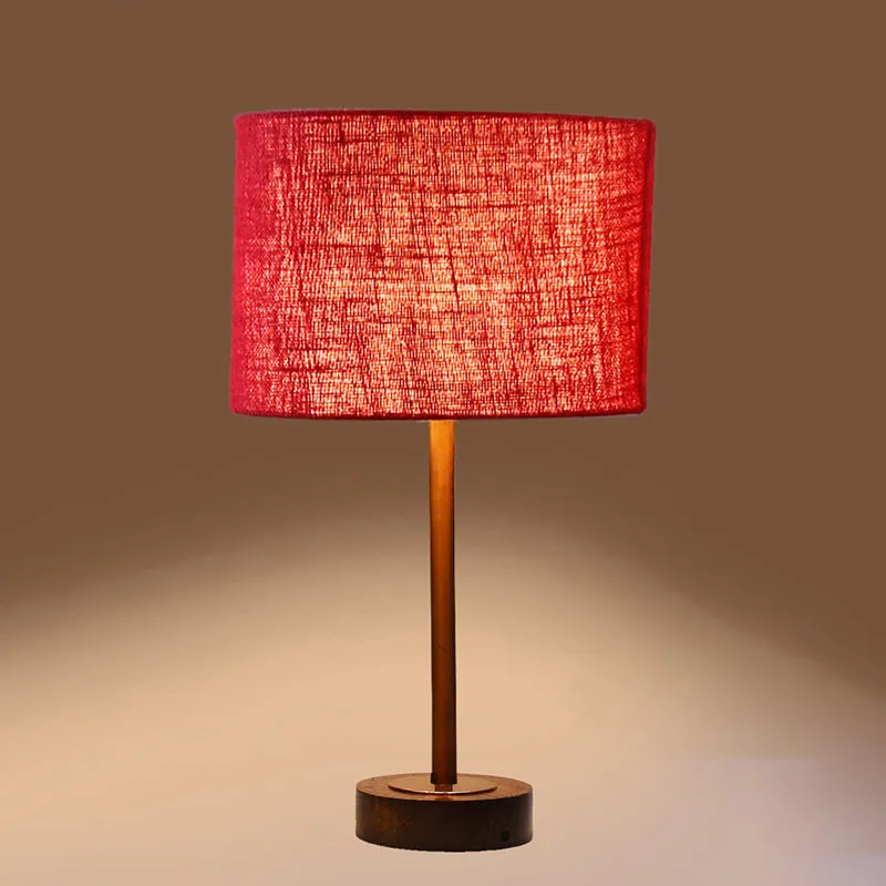 Sienna I Rodin Wooden Table Lamp - Maroon,Copper,Brown media 6