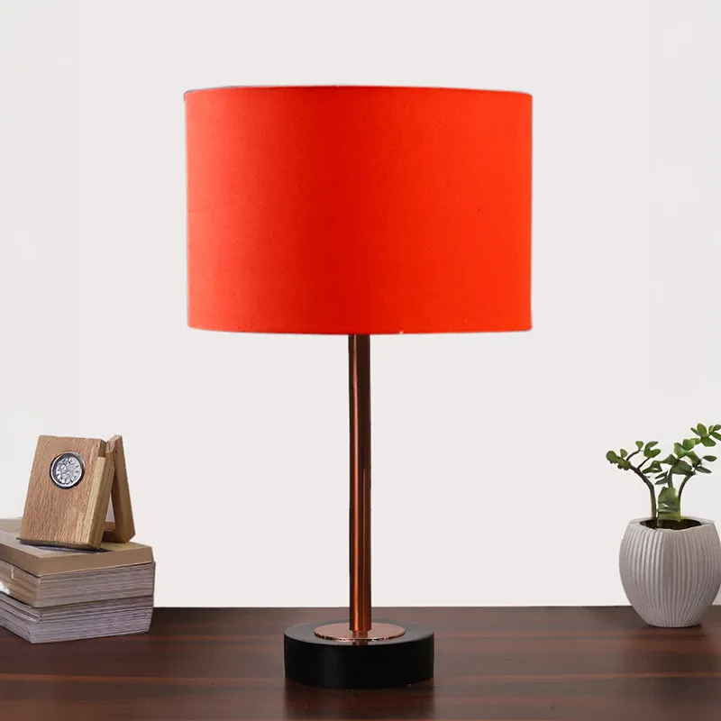 Cotin I Rodin Wooden Table Lamp - Orange,Copper,Black media 3