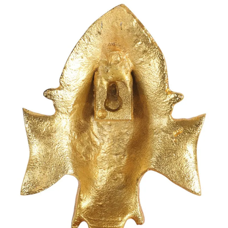 Ganesh Wall Hanging Diya - Gold media 7