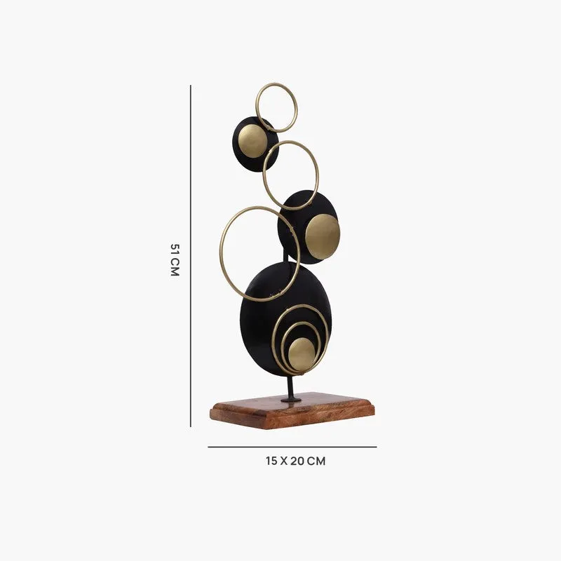 Golden Orbits Metal Showpiece media 7