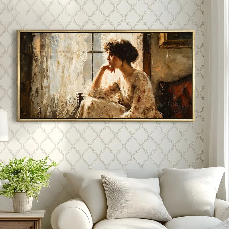 Fragile Calm Canvas Wall Painting With Frame media 4
