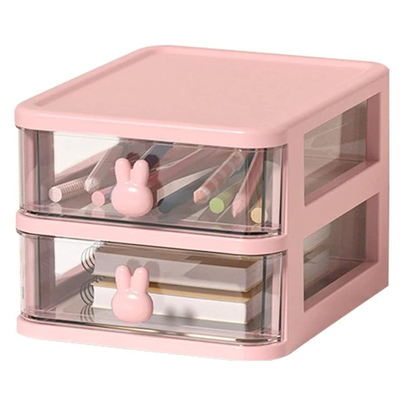 Stowly Two Tier Desk Organiser - Pink media 4
