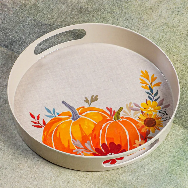 Pumpkin Spice Latte Melamine Serving Tray media 5