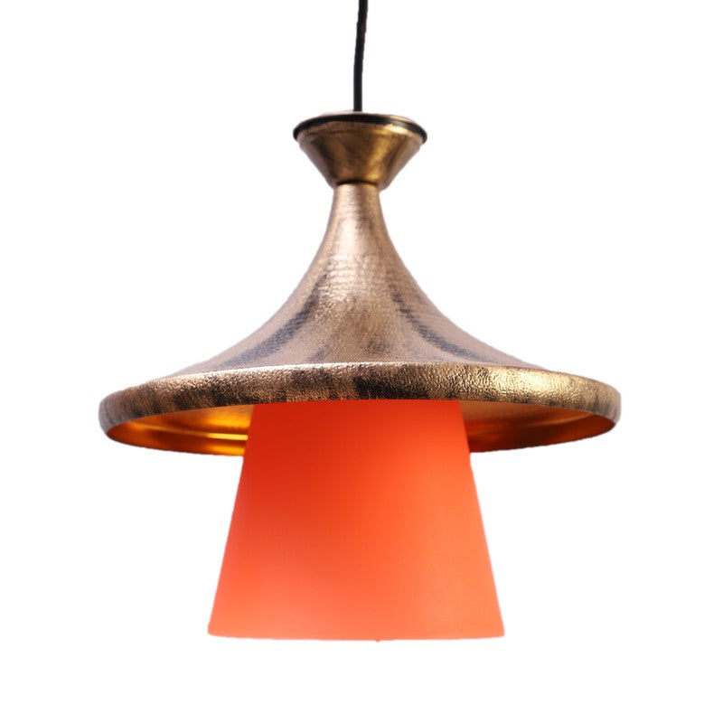 Amber Glow PVC Ceiling Lamp media 5