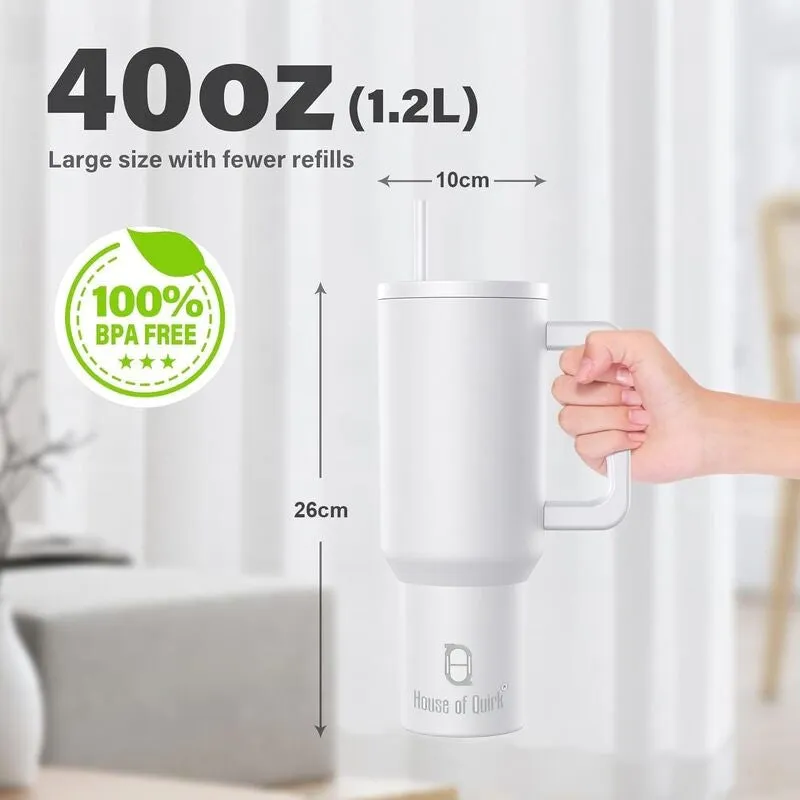 Hydra Boost Stainless Steel Tumbler (1200 ML) - White media 9