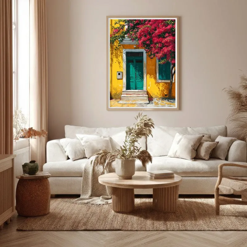 Garden Escape Canvas Wall Painting - Brown Frame media 5