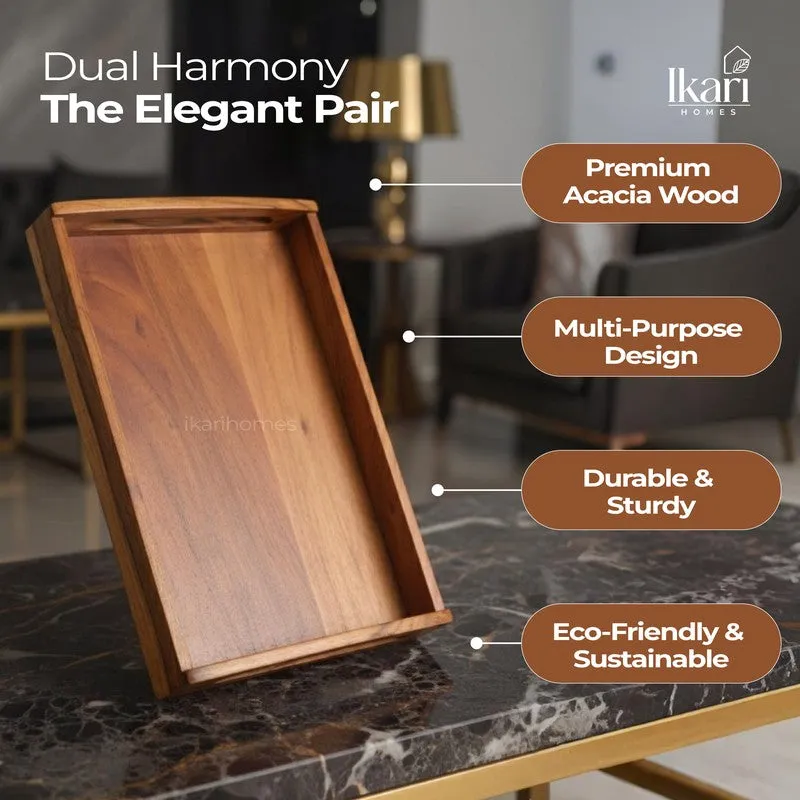 Festive Hosting Acacia Wood Serving Tray media 8