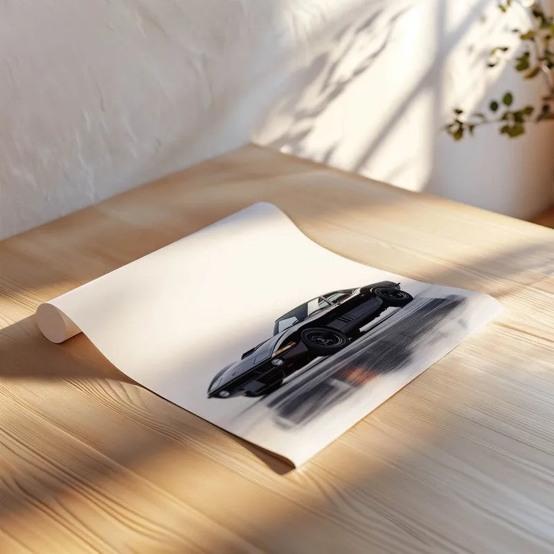 Midnight Racer Wall Poster - Black media 6