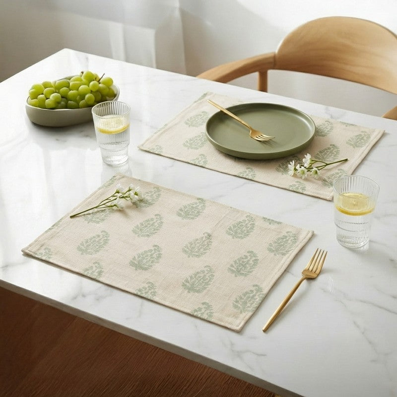 Tradition Twist Canvas Table Mats - Set Of Two