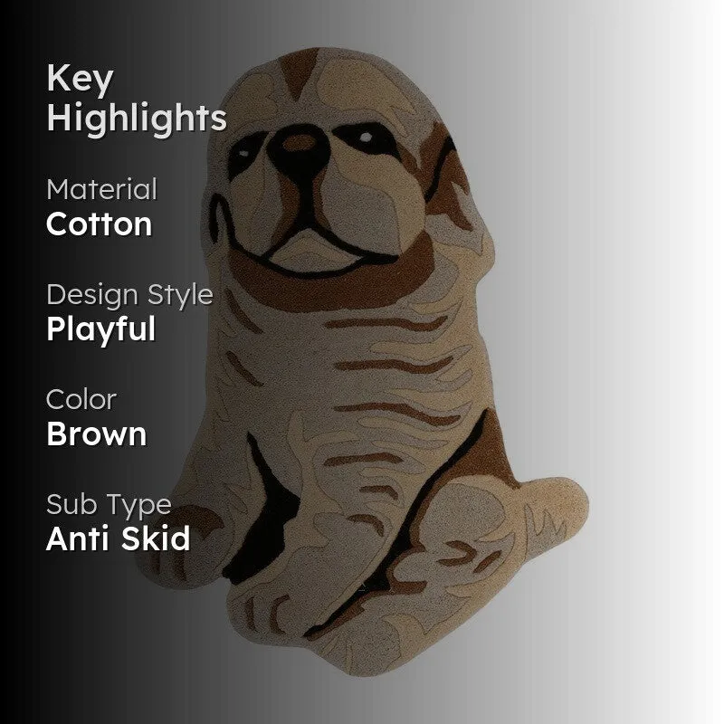 Little Pup Cotton Carpet - Brown media 2