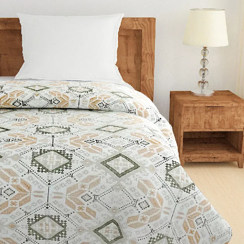Swayam Alyona Cotton Comforter (Yellow) - 150 GSM media 5
