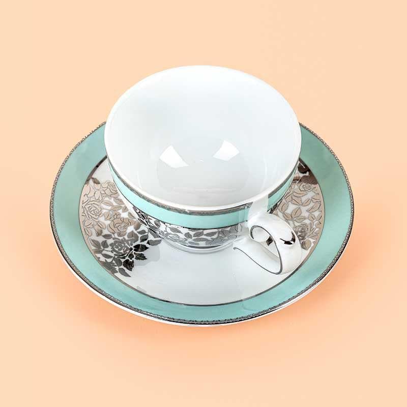 Plume Tea Cup & Saucer - Set of Six media 3