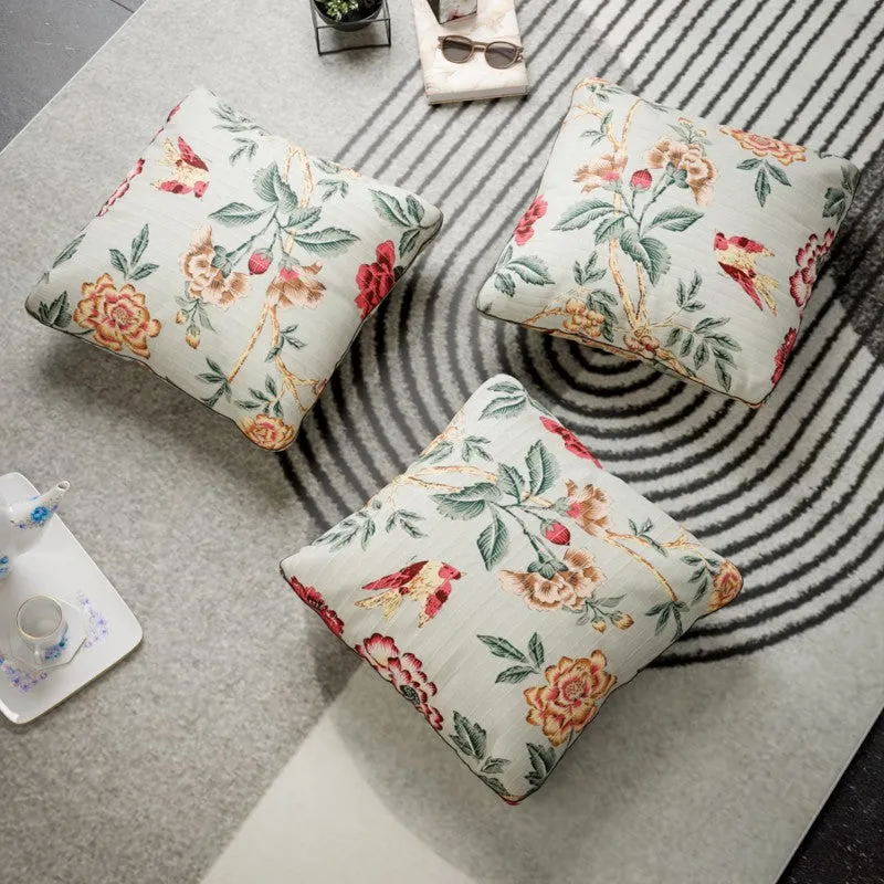Blossom Trails Cotton Cushion Covers - Set Of Three media 4