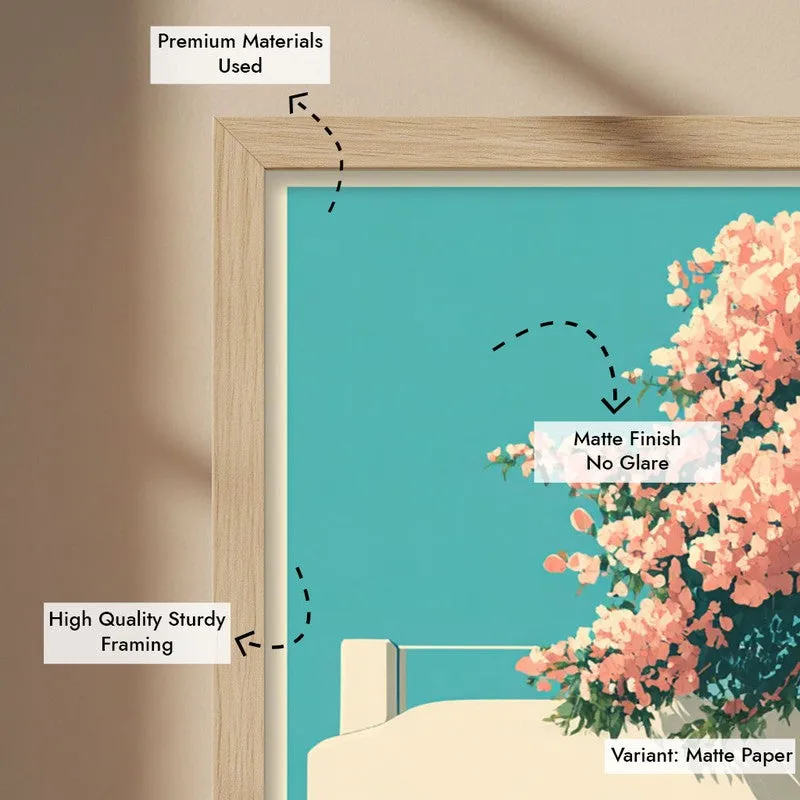 Blossom Tree Canvas Wall Painting - Brown Frame media 7