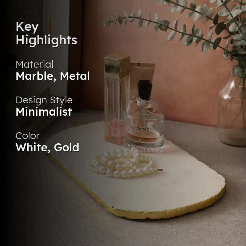 Cortile Marble Platter With Knife - Two Piece Set media 2