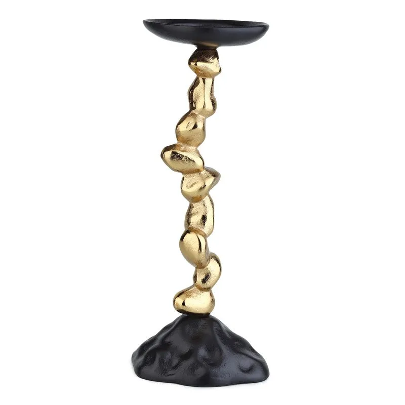 GlowNest Candle Holder - Black,Gold media 4