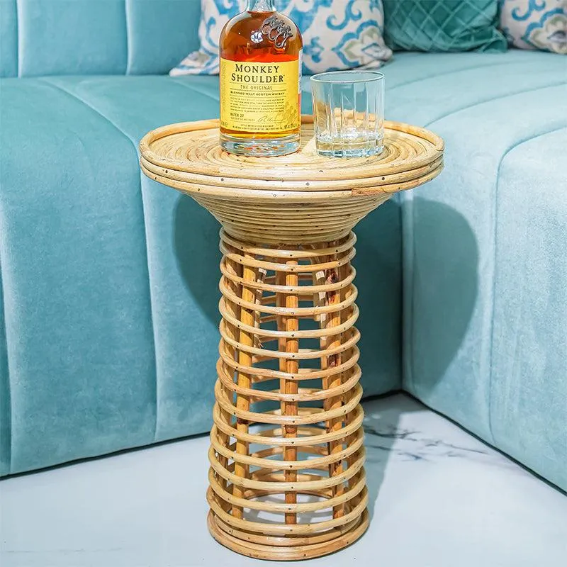 Tani Rattan Accent Table media 1