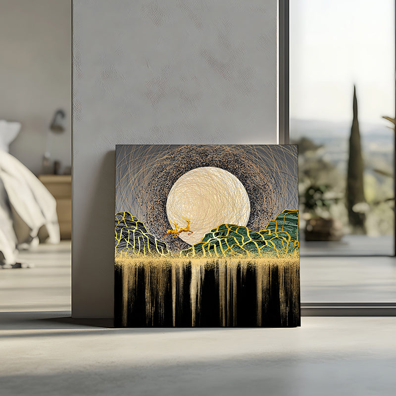 Leaping Stags Canvas Wall Art media 5