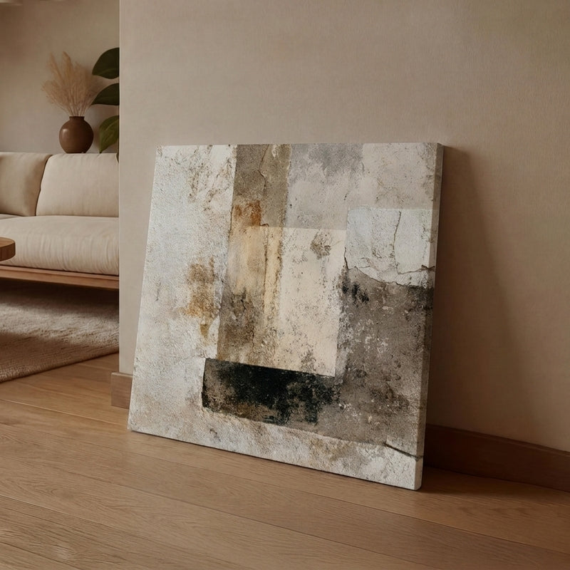 Golden Geometry Canvas Wall Art