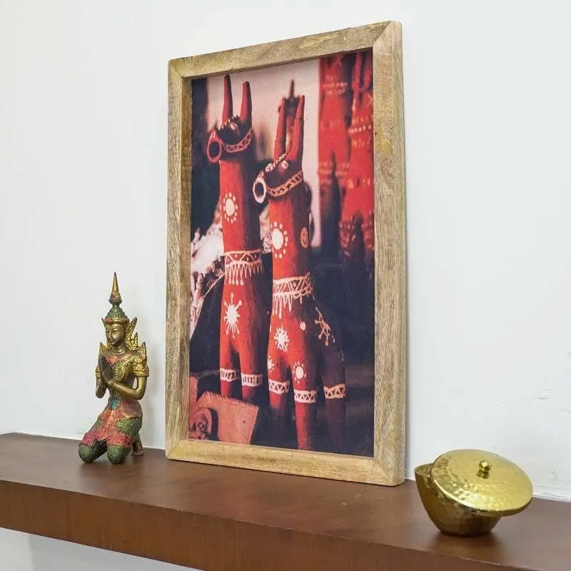 Bakura Terracotta Canvas Painting media 3