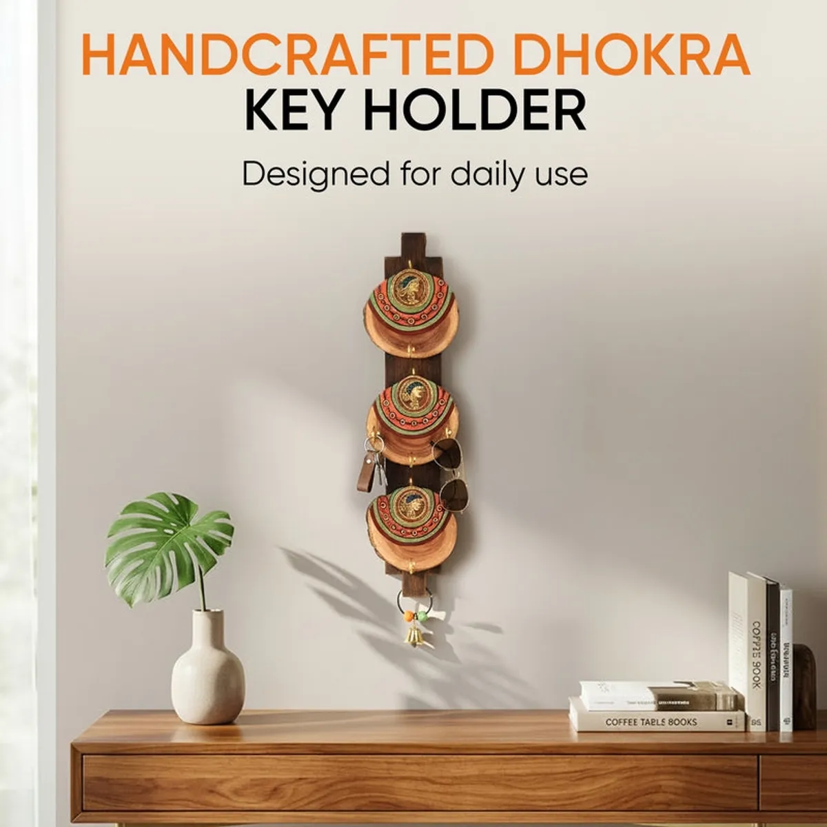 Miyara Handcrafted Dhokra Wall Art - 13