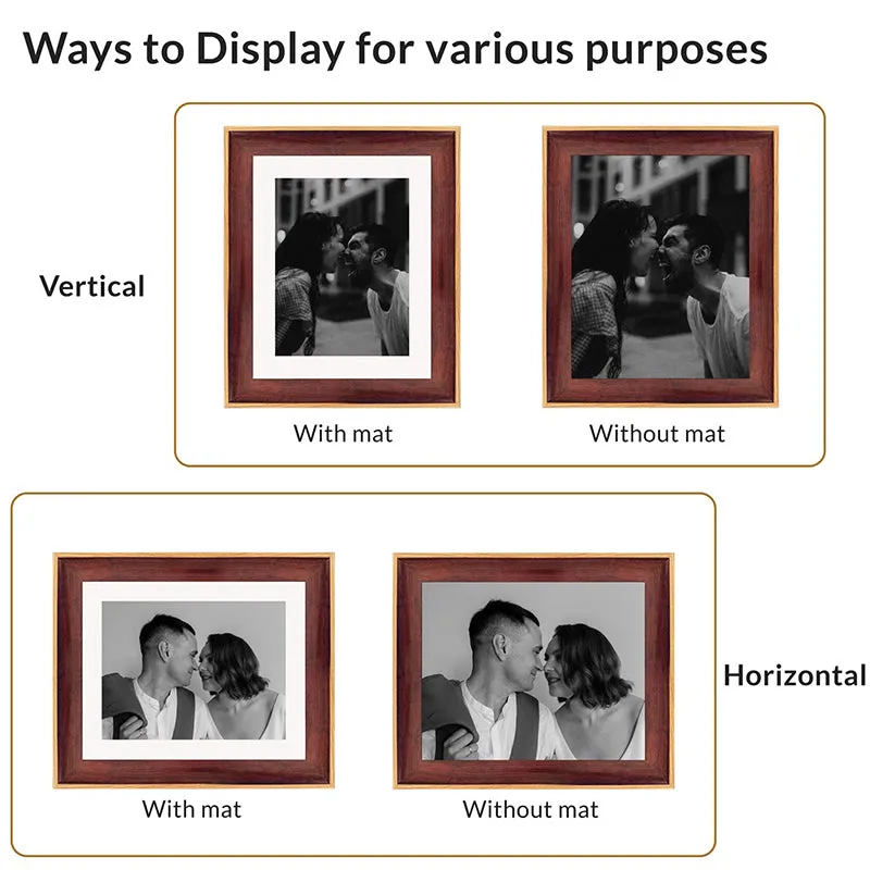 Timberina Photo Frame (Brown) - Set Of Four media 5