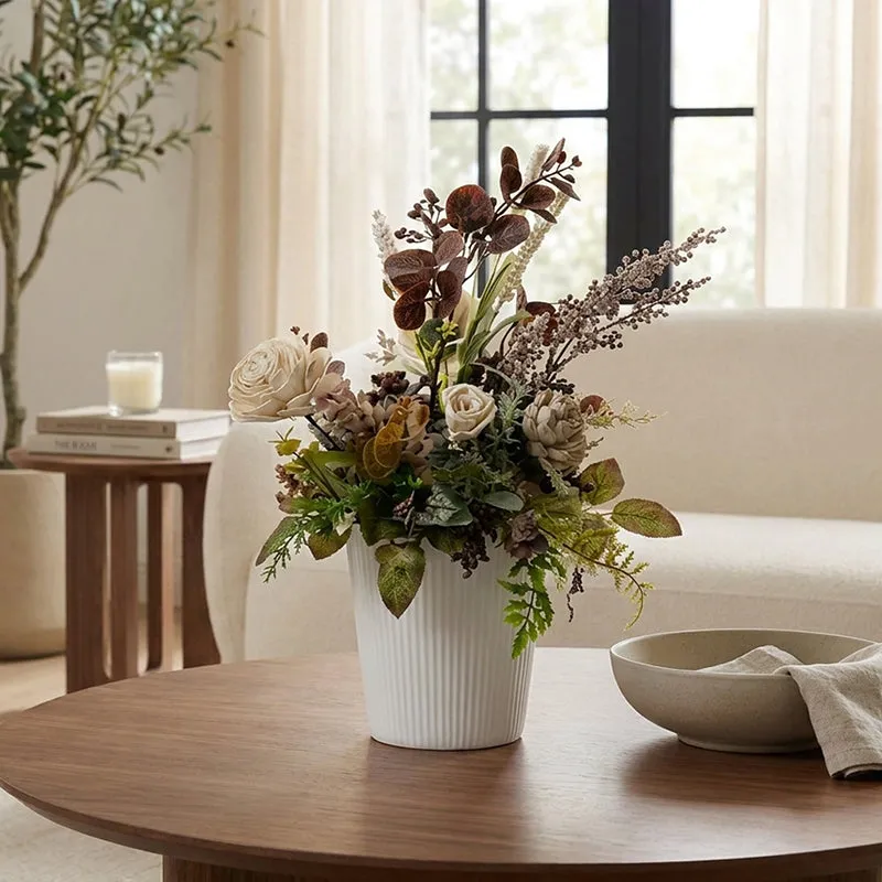 Autumn Fairy Solawood Floral Bunch With Pot media 1