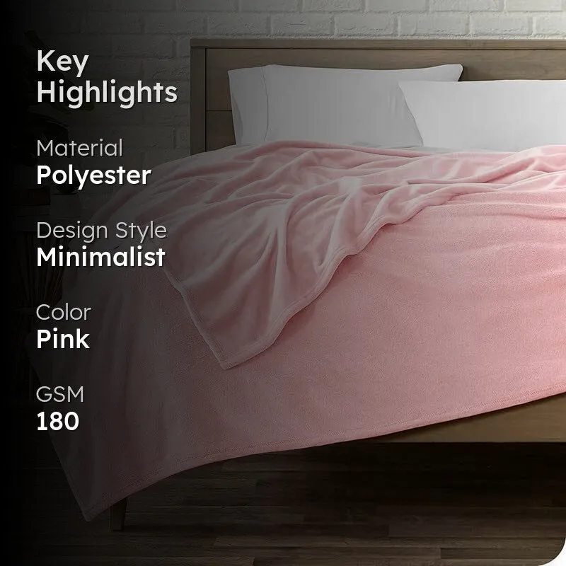 MonoPure Polyster Comforter (Pink) - 180 GSM media 2