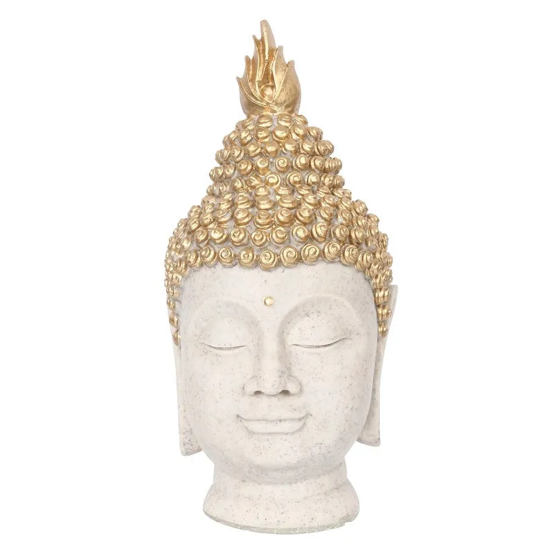 Tranquil Buddha Idol - White media 4