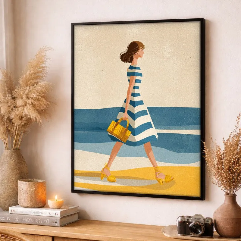 Seabreeze Canvas Wall Painting - Black Frame media 3