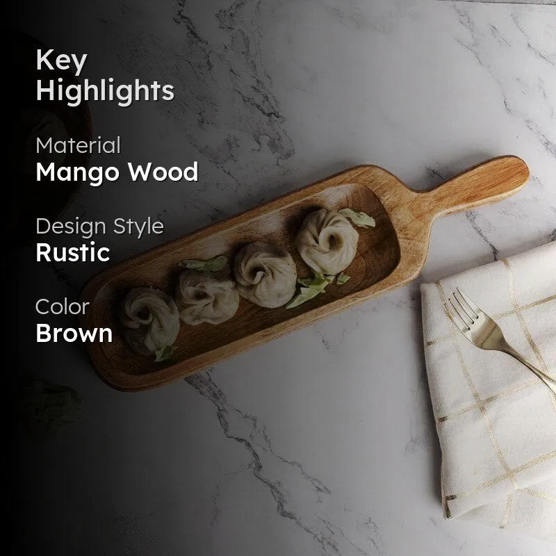 Hitoshi Mango Wood Platter media 2